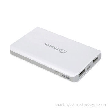 6,000mAh power banks for phones & tablet PC, with double USB ports & lithium polymer battery